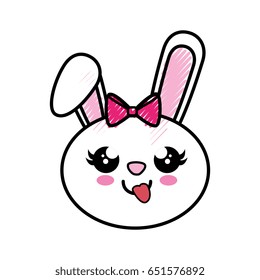 Bunny kawaii cartoon