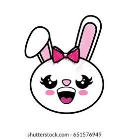 Bunny kawaii cartoon