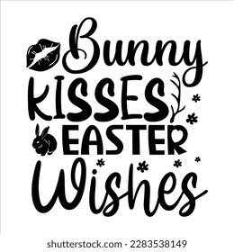 Bunny Kisses Easter Wishes, Happy pi day shirt print template. Typography t-shirt design for geographers. Math lover shirt 3.141592