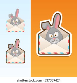 Bunny in letter