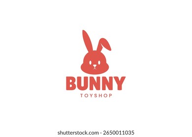 bunny logo icon illustration, simple logo for branding