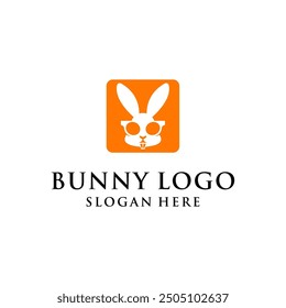 bunny logo simple ,modern and minimalist