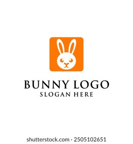 bunny logo simple ,modern and minimalist