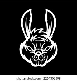 Bunny logo in white colour