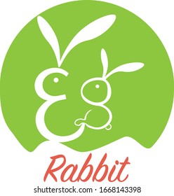 bunny logotype, rabbit icon, icon for bussines, hare logo