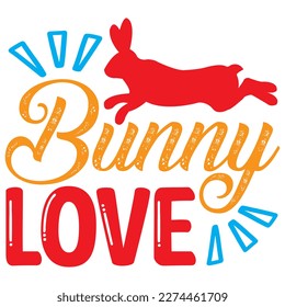 Bunny Love T-Shirt Design Vector File