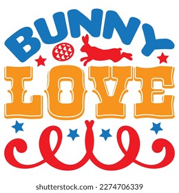 Bunny Love T-shirt Design Vector File