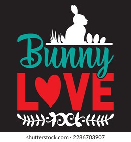 Bunny Love T-shirt Design Vector File