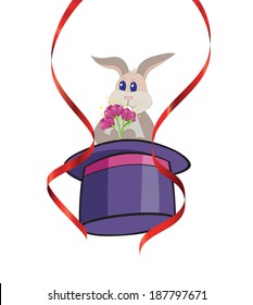 Bunny in the magician's hat