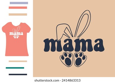 Bunny mama t shirt design