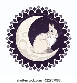  bunny on the moon