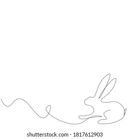 Dibujo de una sola línea sobre fondo blanco. Ilustración del vector