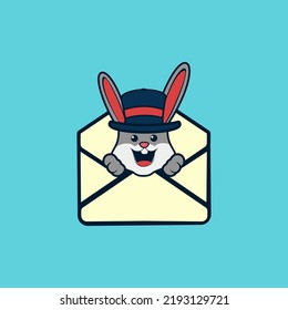 Bunny Out from Envelope Email