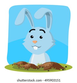 bunny out from bunny hole