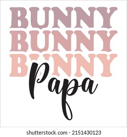 bunny papa bunny baby eps design