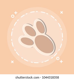 Bunny Paw Print Icon