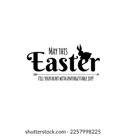 Bunny Quotes SVG Cut Files Designs Bundle, Easter quotes SVG cut files, SVG illustration for Easter Celebration, lettering happy easter.