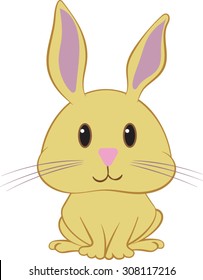 Bunny - Rabbit - Cartoon - Vector - Illustration