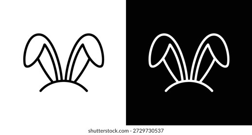 Icono de orejas de conejo conejito para traje de animal lindo y diseño de Pascua