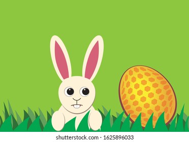 bunny rabbit easter colorful cartoon comic eggs