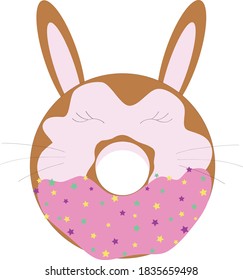 bunny rabbit easter dessert bakery donut sugar food