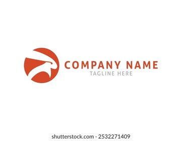 Bunny Rabbit Logo, Simple Bunny Logo, Bunny Logo Template Design 
