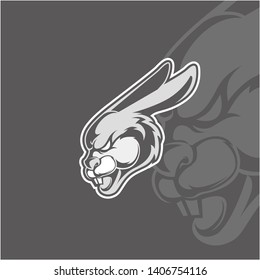 Bunny Rabbit Mascot Logo Concept