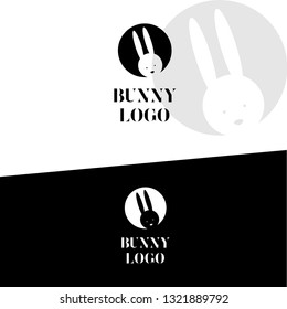 bunny rabbit minimalism logo
