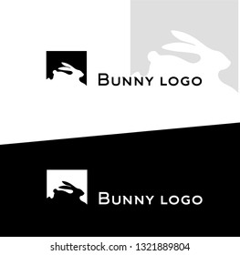 bunny rabbit minimalism logo
