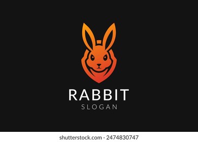 Hase Kaninchen modernes abstraktes Logo