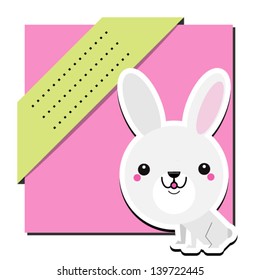 bunny rabbit with place for text