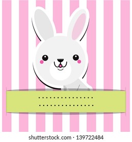 bunny rabbit with place for text