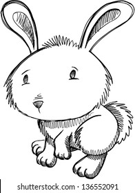 Kaninchen-Sketch-Doodle