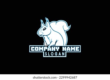 Bunny or rabit logo design, vector illustration