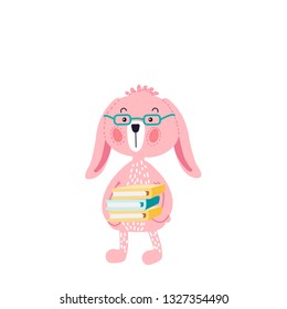 
Bunny reader with a book