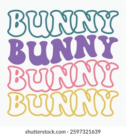 Bunny Retro t shirt design sublimation