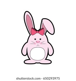 bunny ribbon animal