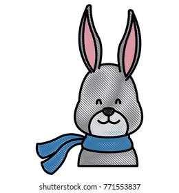 Bunny with scarf