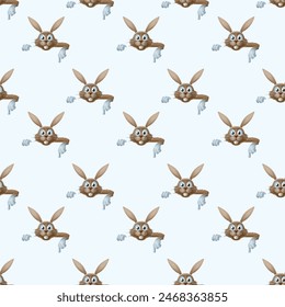 Bunny Bunny Seamless Vector Pattern Design