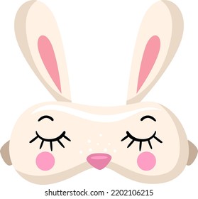 Bunny shaped silk eye mask
