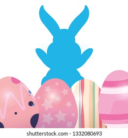 bunny silhouette easter