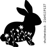 Bunny Silhouette Isolated Vector File