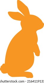 Bunny Silhouette Isolated Vector File