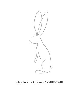 Ilustración vectorial de líneas de silueta congénita