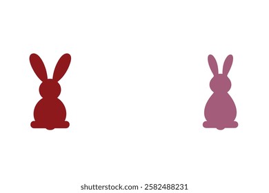 Bunny Silhouette Vector Set – Rabbits and Hares in Various Poses