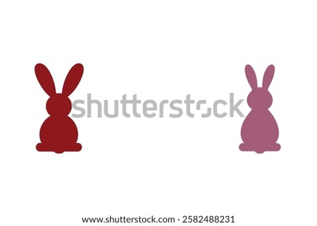 Bunny Silhouette Vector Set – Rabbits and Hares in Various Poses