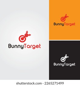 Vector de diseño de logotipo de destino Bunny