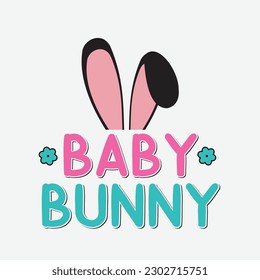 bunny theme, slogan graphics, and illustrations with patches for t-shirts and other uses.