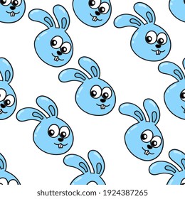 Hasen-Zahn nahtlose Muster Textil-Druck. Ideal für den Sommer Vintage Stoff, Scrapbooking, Tapete, Geschenkpackung. Muster-Hintergrunddesign wiederholen