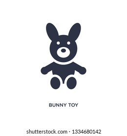 bunny toy icon. Simple element illustration from toys concept. bunny toy editable symbol design on white background. Can be use for web and mobile.